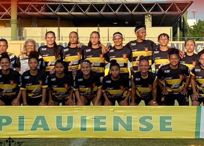 Elenco das Abelhas Rainhas vice-campeão do Piauiense Feminino 2023