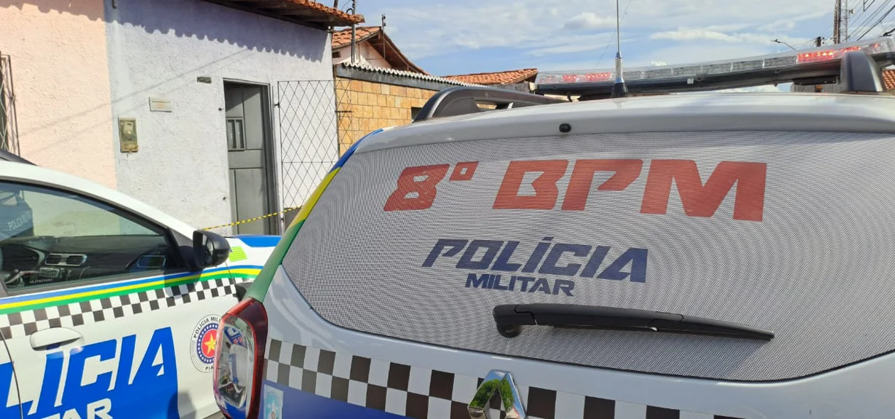 Equipe do 8º BPM no local da ocorrência
