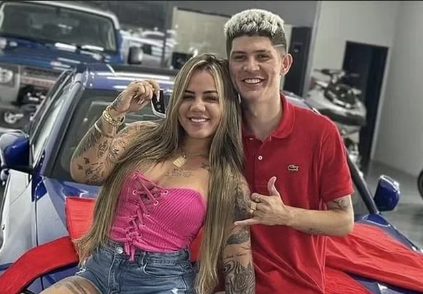 Erick Costa e sua esposa, Skarlete Melo