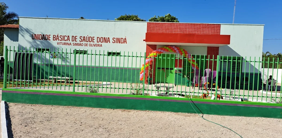 Fachada da Unidade Básica de Saúde Dona Sindá