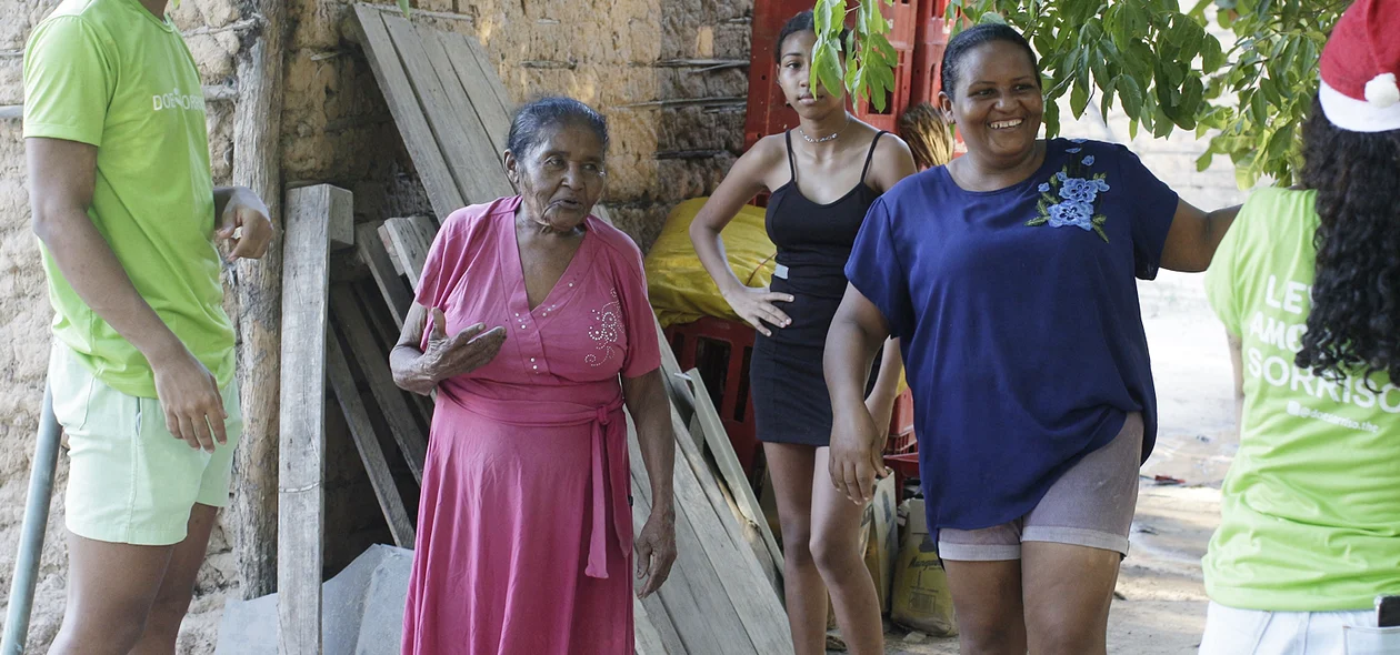 Família que foi atendida no Povoado Chapadinha Sul