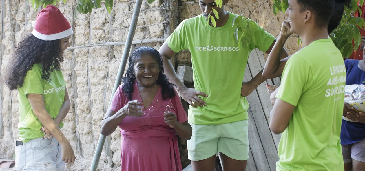 Idosa atendida no Povoado Chapadinha Sul pelo Doe Sorrisos