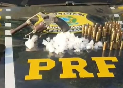 Ilícitos apreendidos no posto fiscal da PRF na BR 343 em Teresina