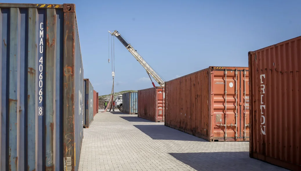 Inauguração da 1ª fase do Porto de Luís Correia