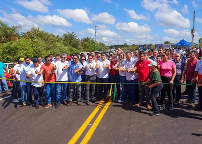 João Mádison e Rafael Fonteles inauguram pavimentação asfáltica em José de Freitas