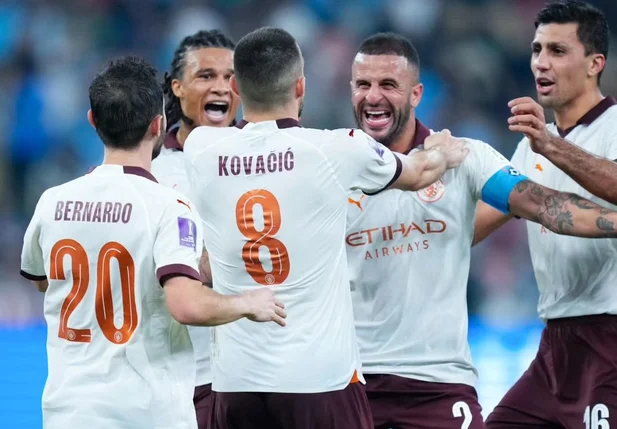 Jogadores do Manchester City