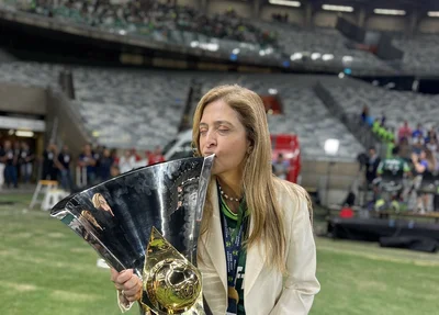 Leila Pereira comemora título do Palmeiras