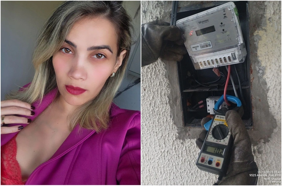 Letice Colasso foi presa em flagrante por furto de energia no Terras Alphaville