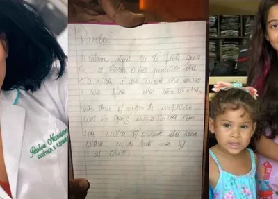 Mãe que matou filhas em Parnaíba deixou carta de despedida