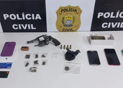 Material apreendido pelo DENARC nas zonas sul e leste de Teresina