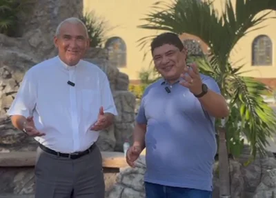 Maxwell da Mariínha e padre Cláudio Lopes