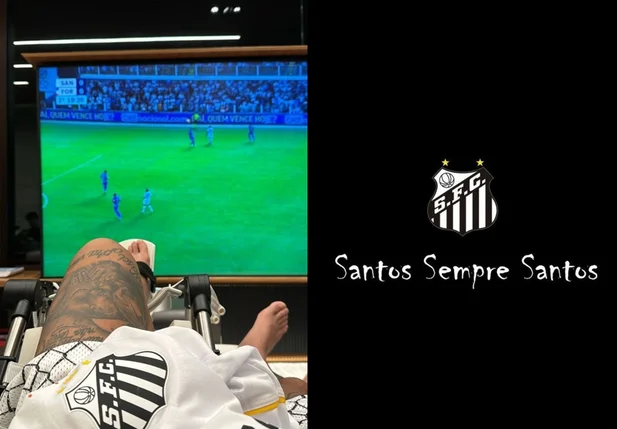 Neymar lamenta queda da Série B do Santos