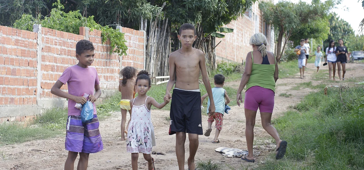 O projeto Doe Sorrisos realizou uma ação do bairro Porto Alegre