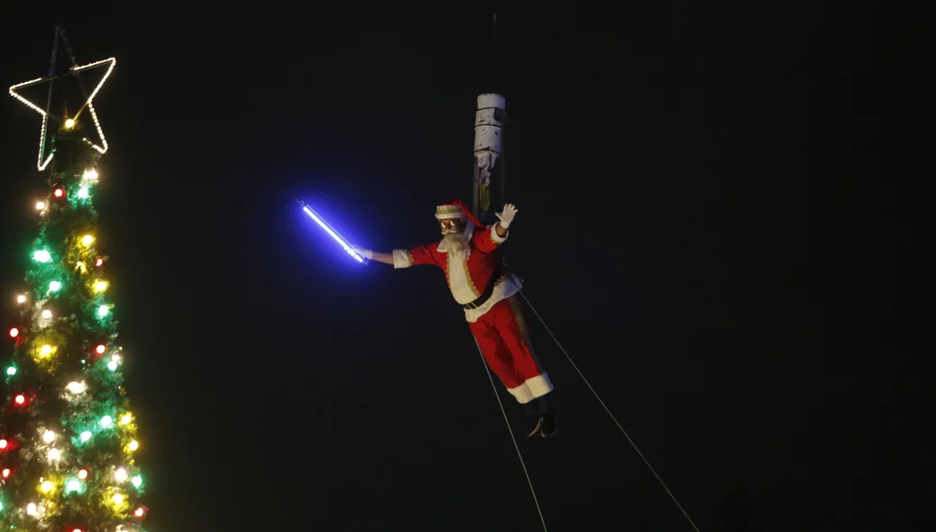 Papai noel da Vila de Natal da Alepi