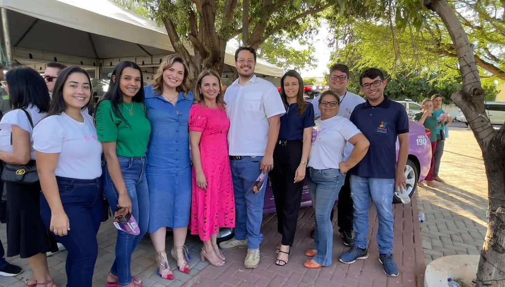 Prefeita Carmelita em evento que instaura Patrulha Maria da Penha em São Raimundo Nonato