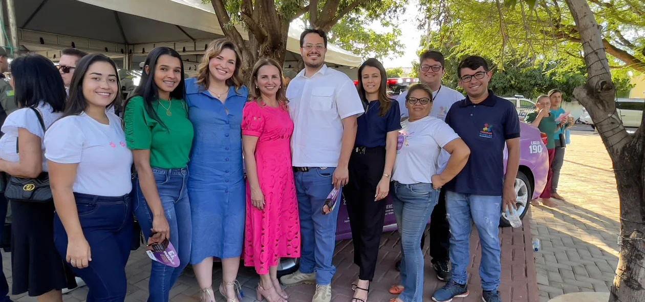 Prefeita Carmelita em evento que instaura Patrulha Maria da Penha em São Raimundo Nonato