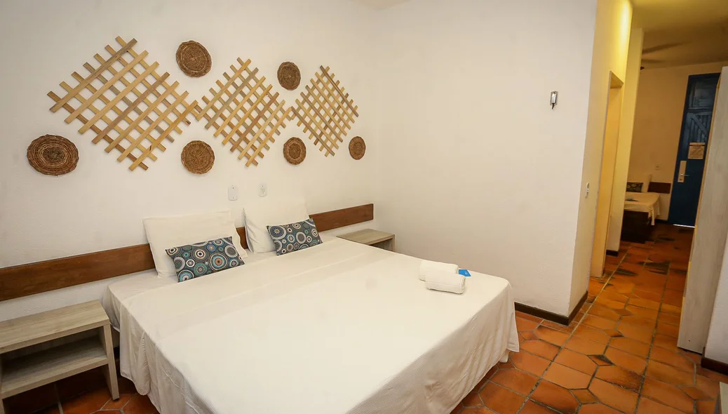 Quarto confortável no Arrey Rio Poty Hotel Praia