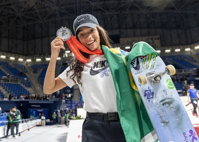 Rayssa Leal conquistou a medalha de prata no Mundial de Skate