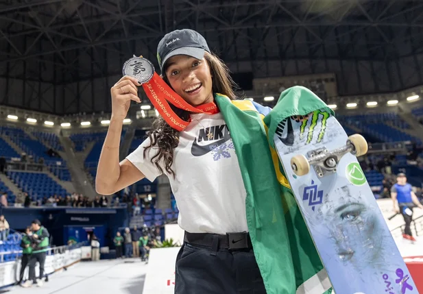 Rayssa Leal conquistou a medalha de prata no Mundial de Skate