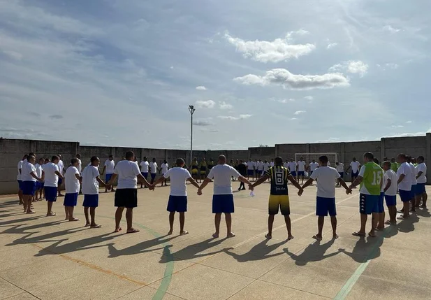Secretaria de Justiça realiza torneio de futebol na Penitenciária de Picos
