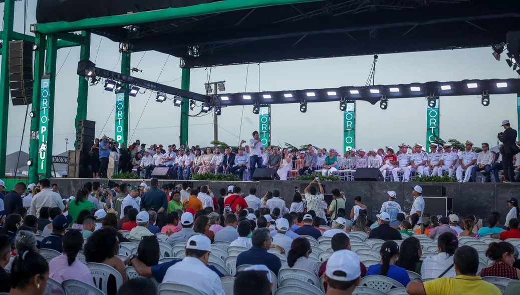 Solenidade de inauguração da primeira etapa do Porto Piauí