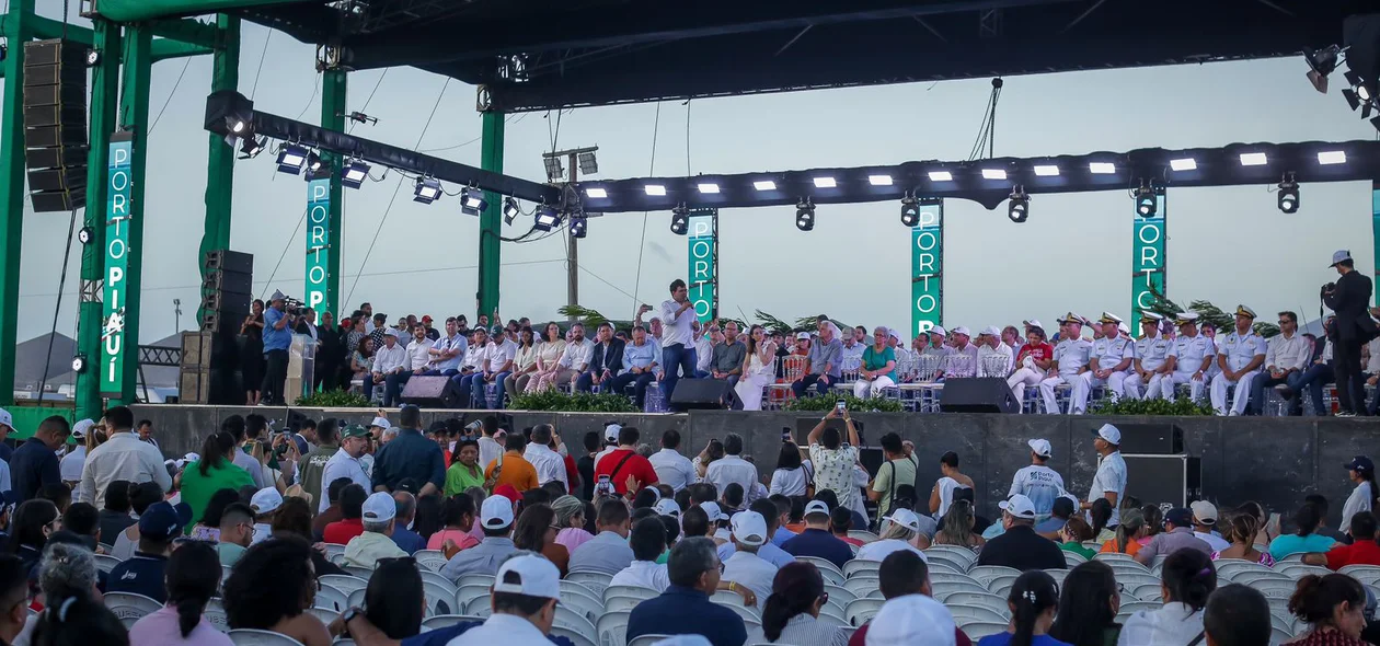 Solenidade de inauguração da primeira etapa do Porto Piauí