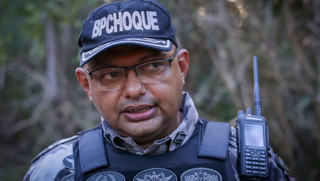 Tenente-coronel Cleber Bezerra, comandante do Batalhão de Polícia de Choque
