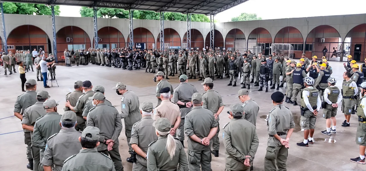 A saída dos militares aconteceu na sede do Quartel do Comando-Geral da PM