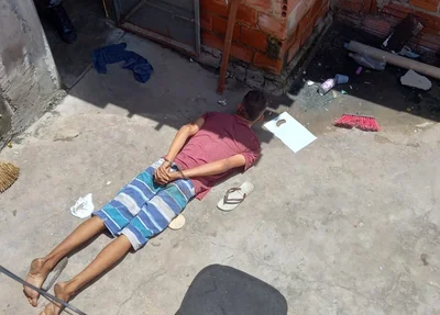Acusado de homicídio preso pelo 8º BPM no Dirceu