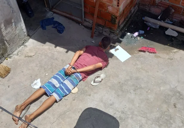 Acusado de homicídio preso pelo 8º BPM no Dirceu