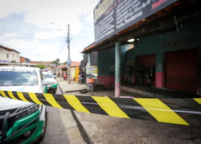 Área foi isolada pela Polícia Militar