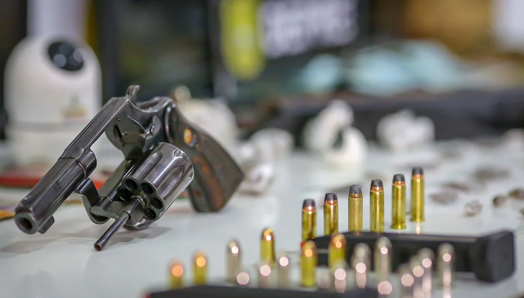 Armas e munições apreendidas
