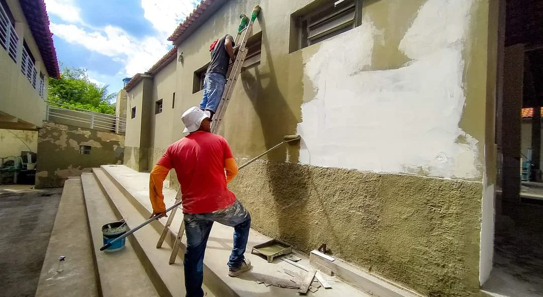 Avanço nas obras