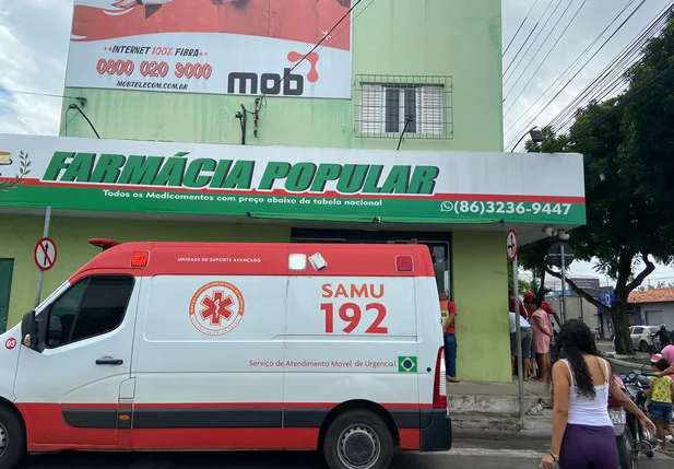 Balconista morreu dentro da farmácia