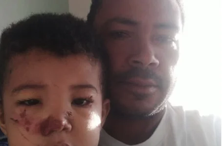 Benedito Gomes e o pequeno Alife Gomes