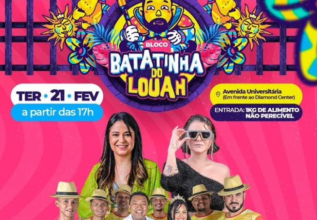Bloco Batatinha do Louah encerra último dia do Carnaval 2023