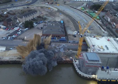 Bomba pesava 250 quilos e estava na passagem do rio Yare