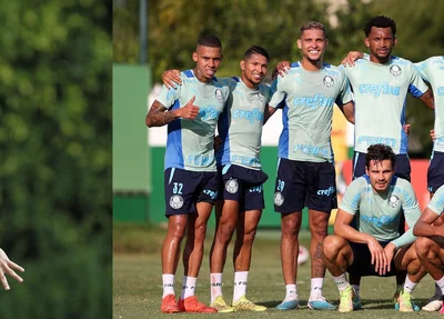 Calleri, atacante do São Paulo e time do Palmeiras em preparação para o jogo contra o Bragantino
