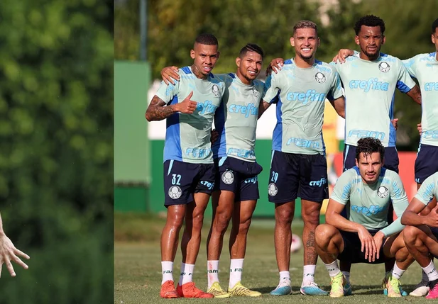 Calleri, atacante do São Paulo e time do Palmeiras em preparação para o jogo contra o Bragantino