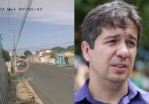 Câmera flagra troca de tiros entre delegado Samuel Silveira e bandidos em Teresina