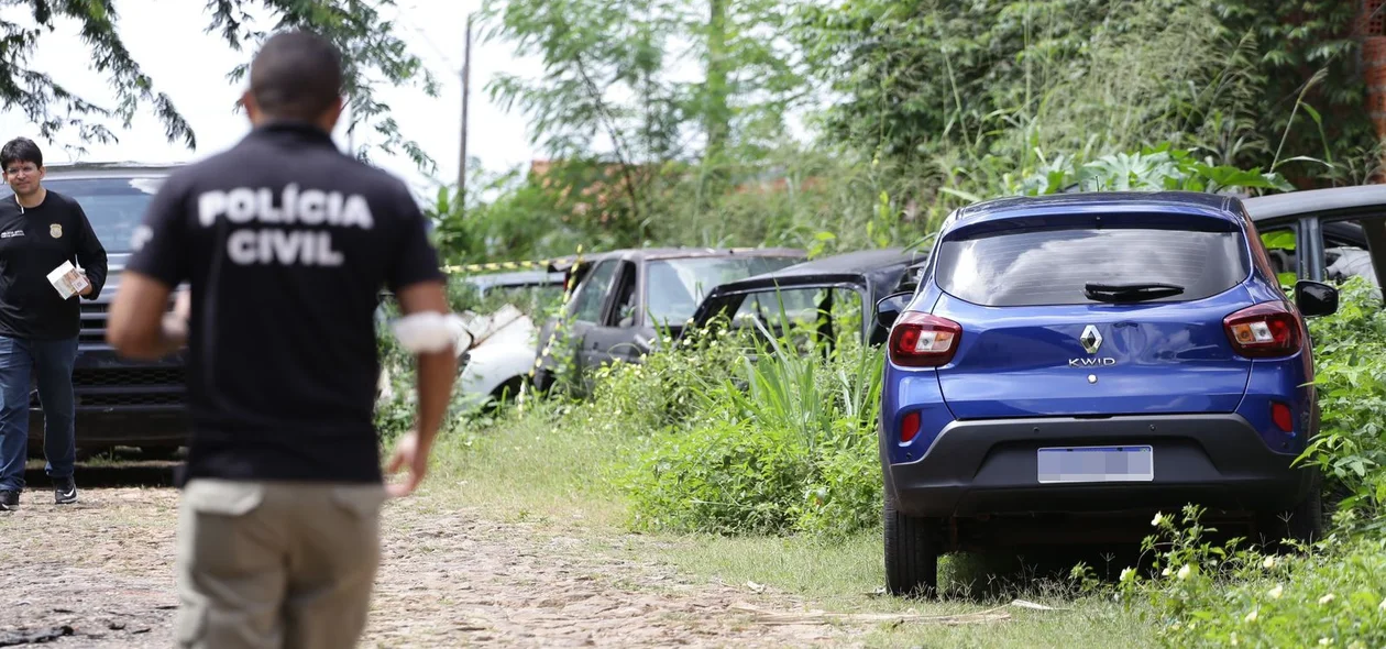 Carro foi usado na tentativa de assalto