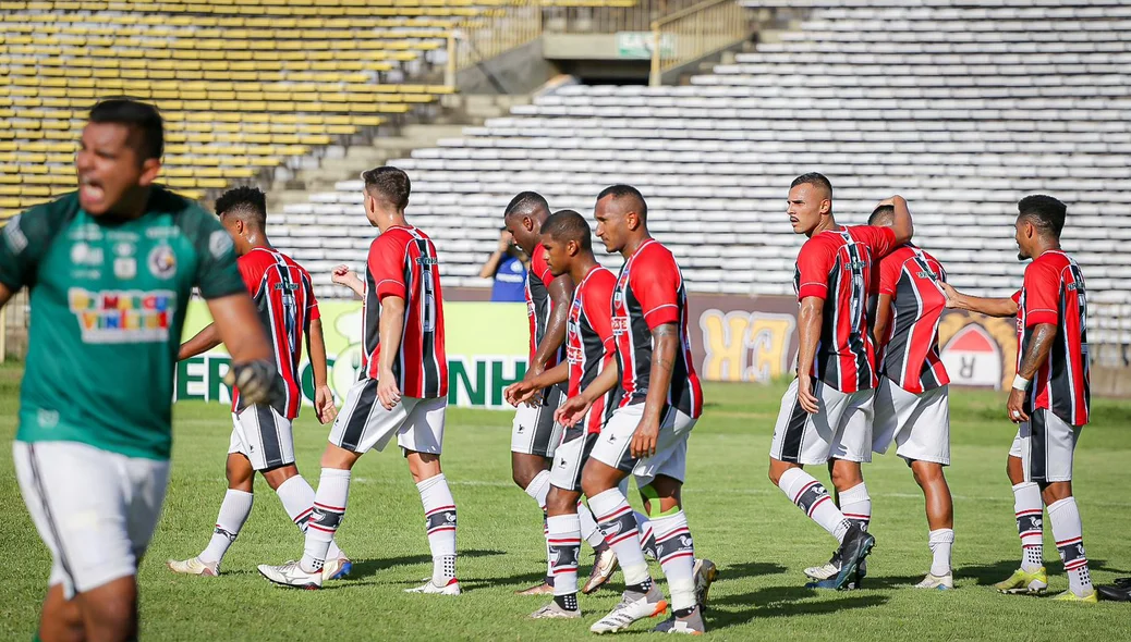 Comemoração dos jogadores do River