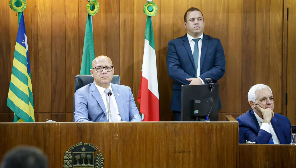 Deputado Franzé Silva, presidente da Alepi, e Themístocles Filho, vice-governador do Piauí
