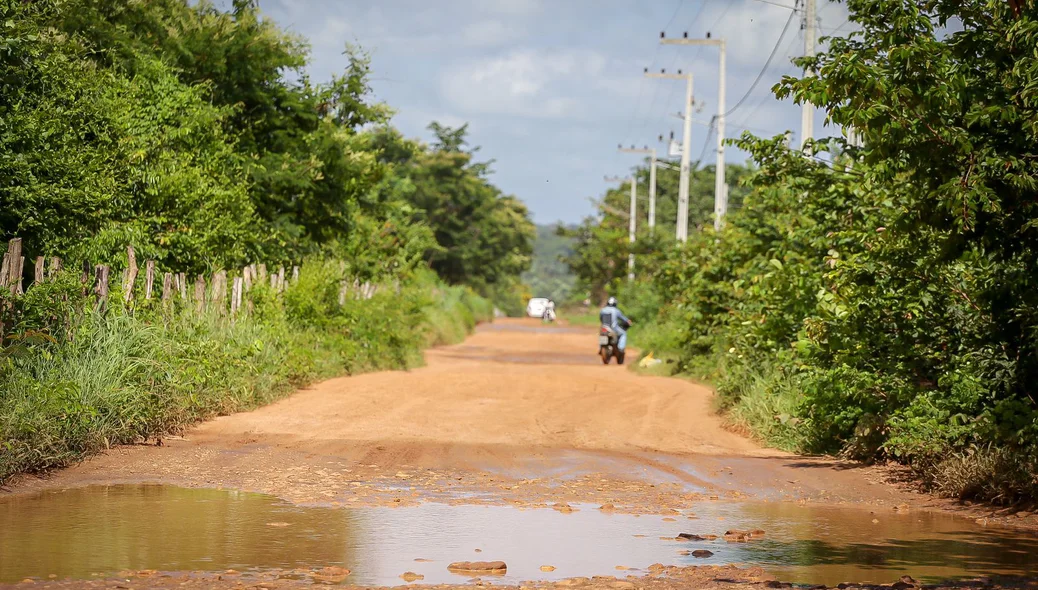 Estrada do povoado Angolá