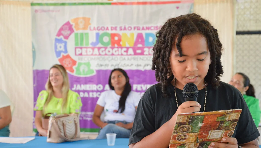 Estudante da rede municipal