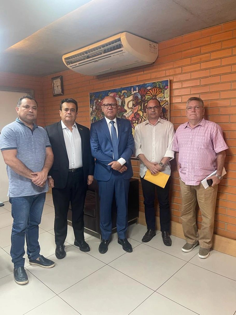 Evaldo Gomes, Henrique Pires e o presidente  da Assembleia Legislativa do Piauí, Franzé Silva