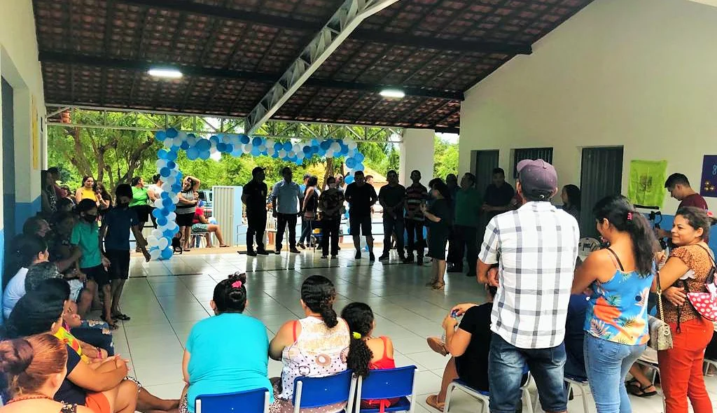 Evento da entrega da reforma