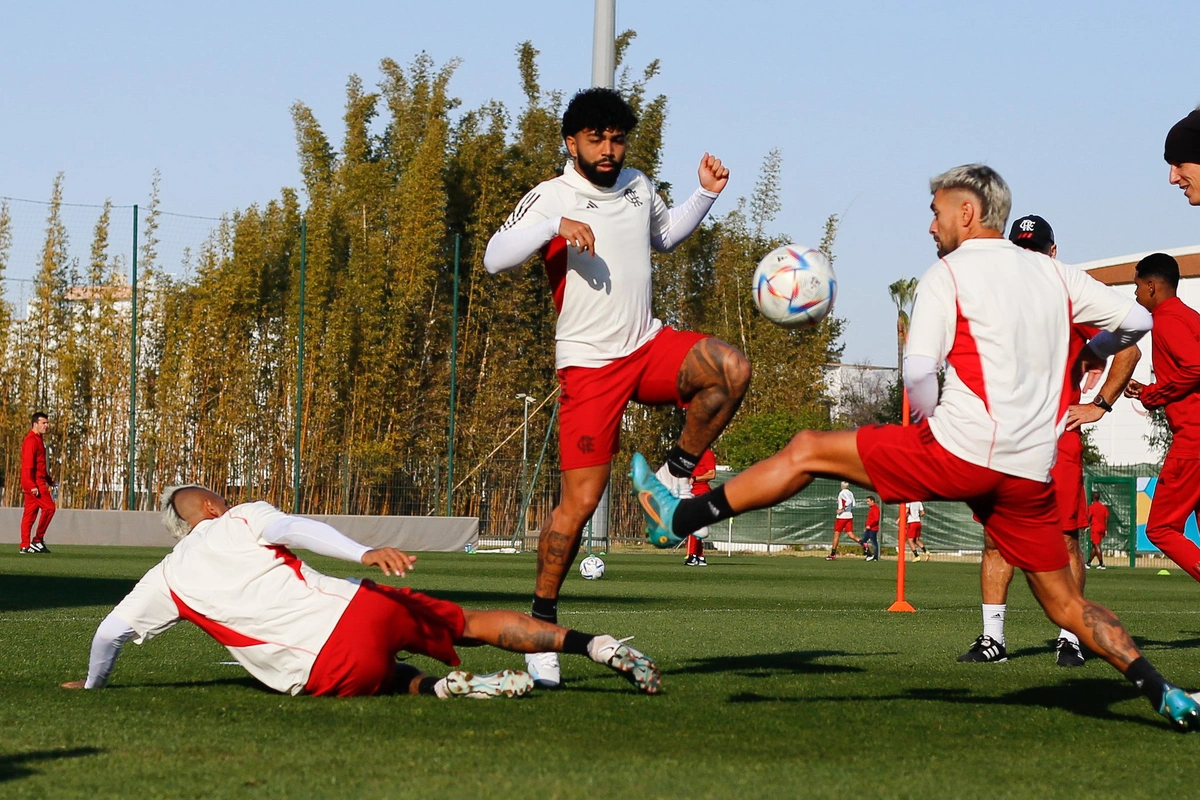 Flamengo em preparação para a disputa de terceiro lugar do Mundial de Clubes