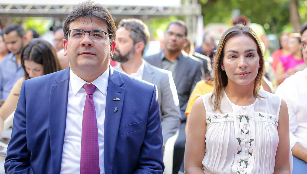Governador Rafael Fonteles e a primeira-dama Isabel Fonteles