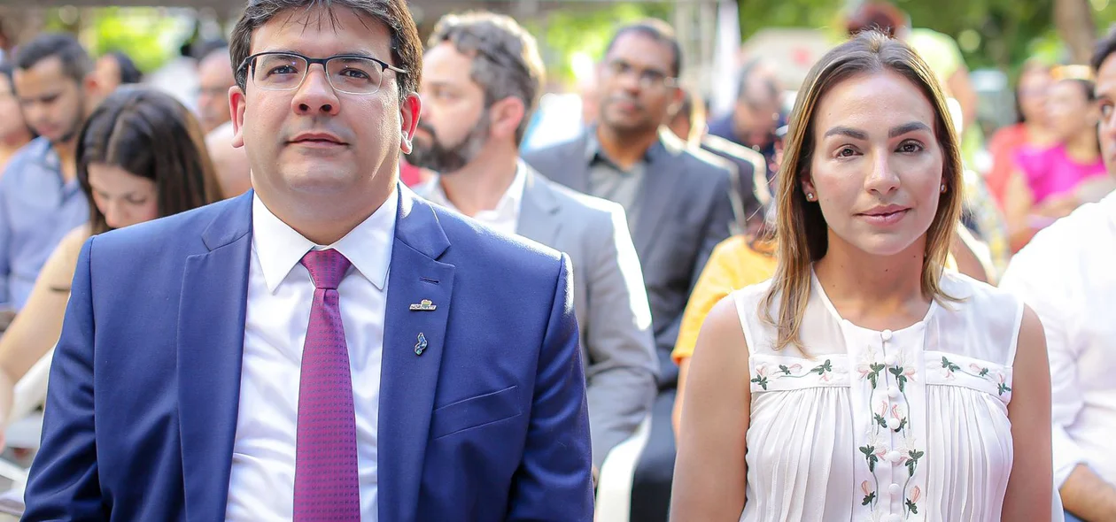 Governador Rafael Fonteles e a primeira-dama Isabel Fonteles